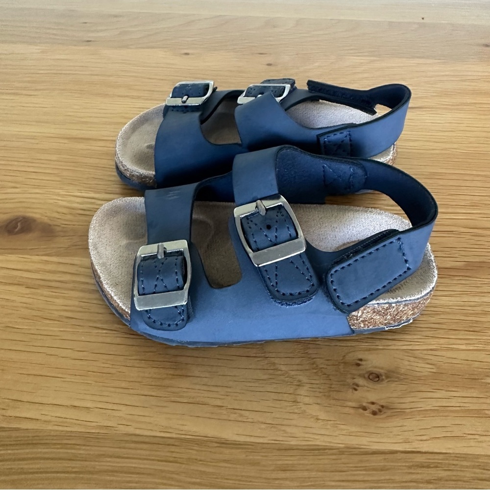 Navy Kids Sandals with Adjustable Straps